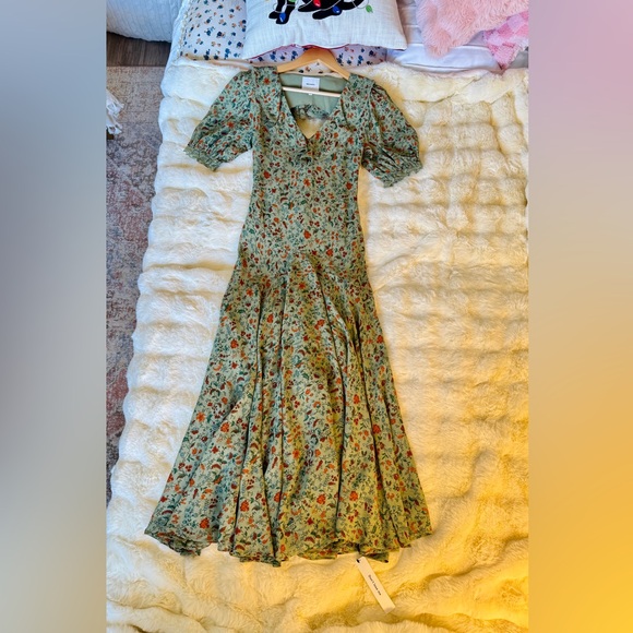 Reformation Evra Dress In Ponderosa, Brand new without tags, never worn,no flaws - Picture 7 of 16